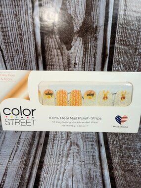 Hope Love Cure Color Street Nail Polish Yellow Ribbon Awareness